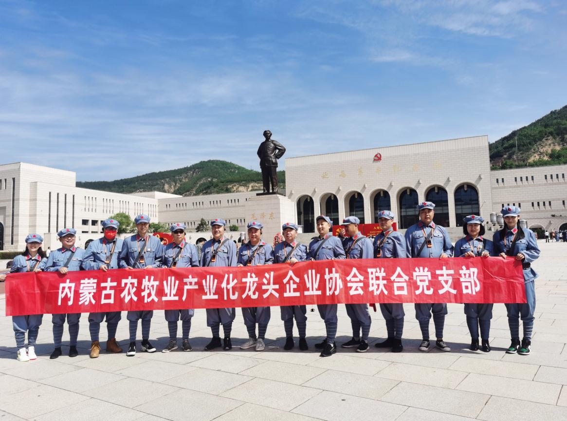 內(nèi)蒙古農(nóng)牧業(yè)產(chǎn)業(yè)化龍頭企業(yè)協(xié)會(huì)聯(lián)合黨支部赴延安革命圣地開(kāi)展“學(xué)黨史、感黨恩、跟黨走”主題黨日活動(dòng)